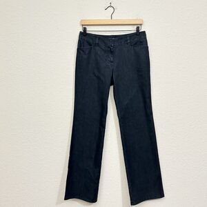 J. JILL Straight Leg Jeans Carbon Dark Wash Cotton Stretch NWT